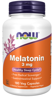 Melatonin 3 mg - 180 Capsules - Bulk Apothecary