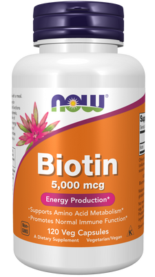 Biotin 5000 mcg - 120 Vcaps - Bulk Apothecary