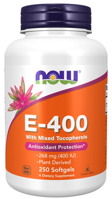 Vitamin E-400 IU MT - 250 Softgels - Bulk Apothecary