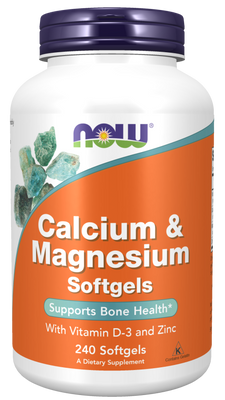 Calcium & Magnesium - 240 Softgels - Bulk Apothecary