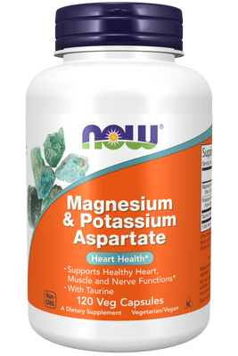 Magnesium & Potassium Aspartate with Taurine - 120 Capsules - Bulk Apothecary