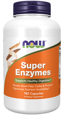 Super Enzyme Capsules - 180 Capsules - Bulk Apothecary