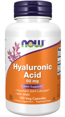 Hyaluronic Acid 50 mg Plus MSM - 120 Vcaps - Bulk Apothecary