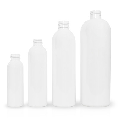 16oz White Cosmo PET Plastic Bottles Set of 10 CLEARANCE BULK25 