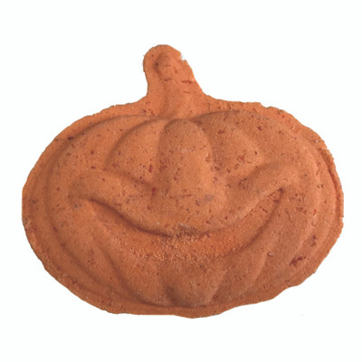 3.5 oz Pumpkin Spice Pumpkin Shaped Bath Bomb - Bulk Apothecary