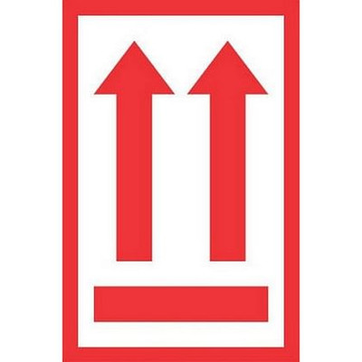 Red Arrow Labels 3" x 4 1⁄4" - Roll of 500 - Bulk Apothecary