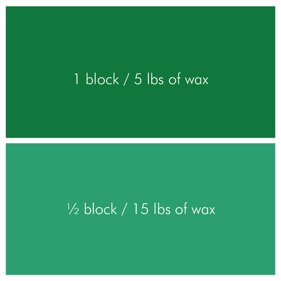 Hunter Green Candle Color Blocks - Bulk Apothecary