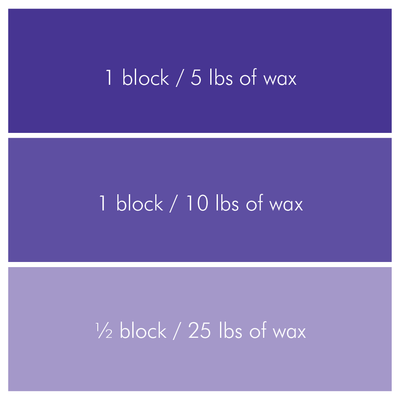 Purple Medium Shade Candle Color Blocks - Bulk Apothecary