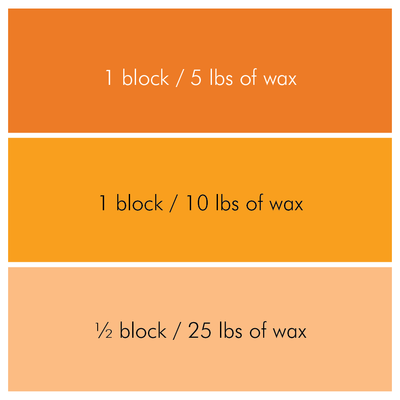 Pumpkin Candle Color Blocks - Bulk Apothecary