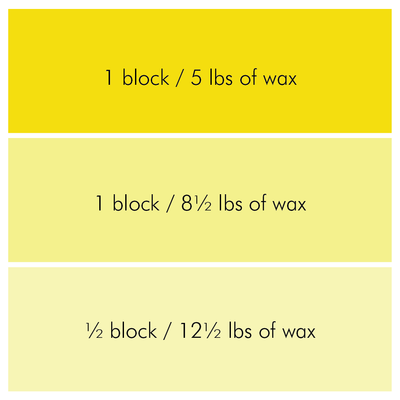 Canary Yellow Candle Color Blocks - Bulk Apothecary