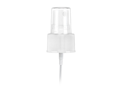 24/410 White Ribbed Fine Mist Sprayer - Bulk Apothecary