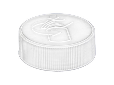 White Child-Resistant Cap 38/400 Finish with Induction Seal - 38/400 - Bulk Apothecary