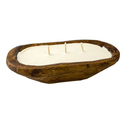  Dough Bowl Candle Company - 2-Pack 10x6 Wooden Dough
