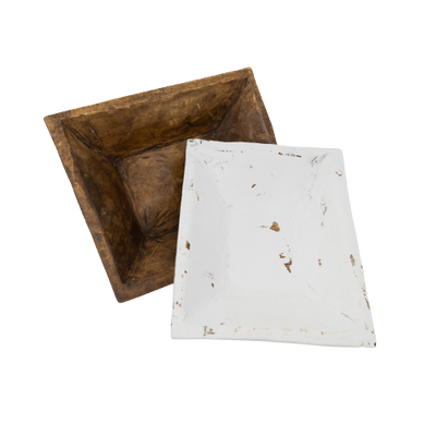 Rectangular Wooden Dough Bowl - Bulk Apothecary