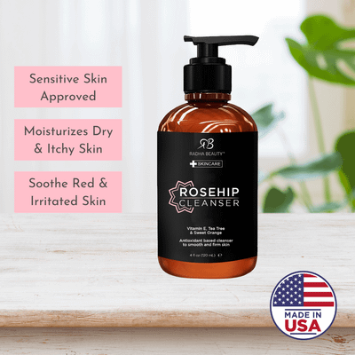 Rosehip Cleanser 4oz - Gentle, Hydrating Face Wash