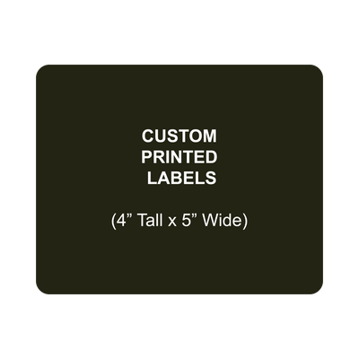 4" Tall x 5" Wide Custom Labels - Bulk Apothecary