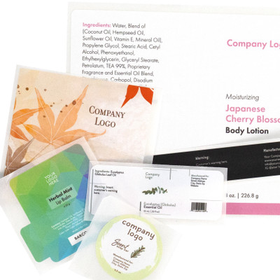 Pre-Designed Label Sample Pack - Bulk Apothecary