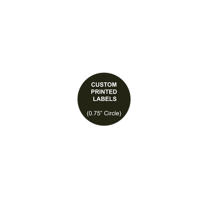 0.75" Circle Custom Labels - Bulk Apothecary