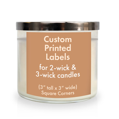 Custom Jar Labels, 100 Labels, 3 Core Size