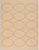 2.5 x1.75 Oval Brown Kraft Labels