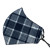 Black and White Plaid Face Masks - 020