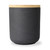 12 oz Black Ceramic Candle Jar with Bamboo Lid 12 oz Black Ceramic Candle Jar with Bamboo Lid