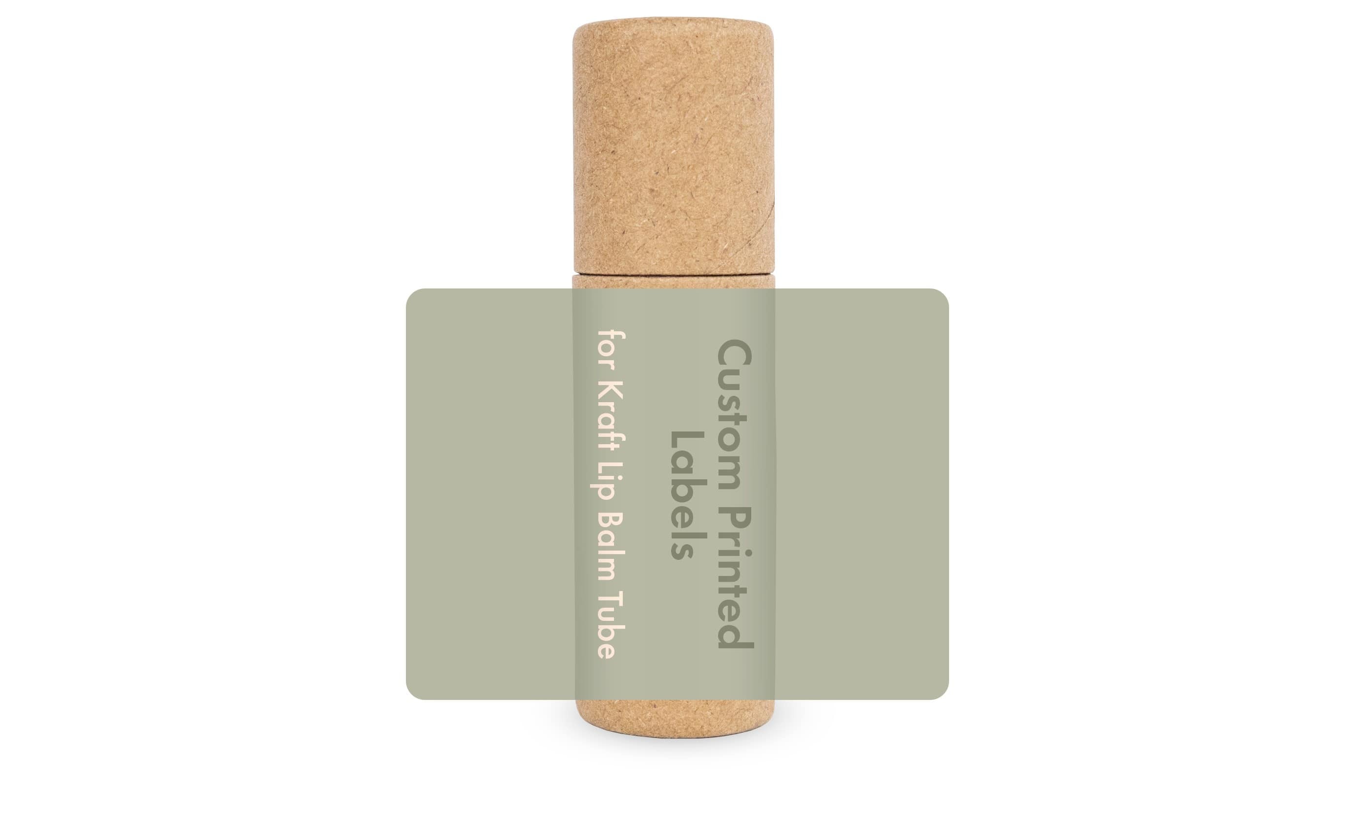 Custom Labels for Kraft Lip Balm Tubes