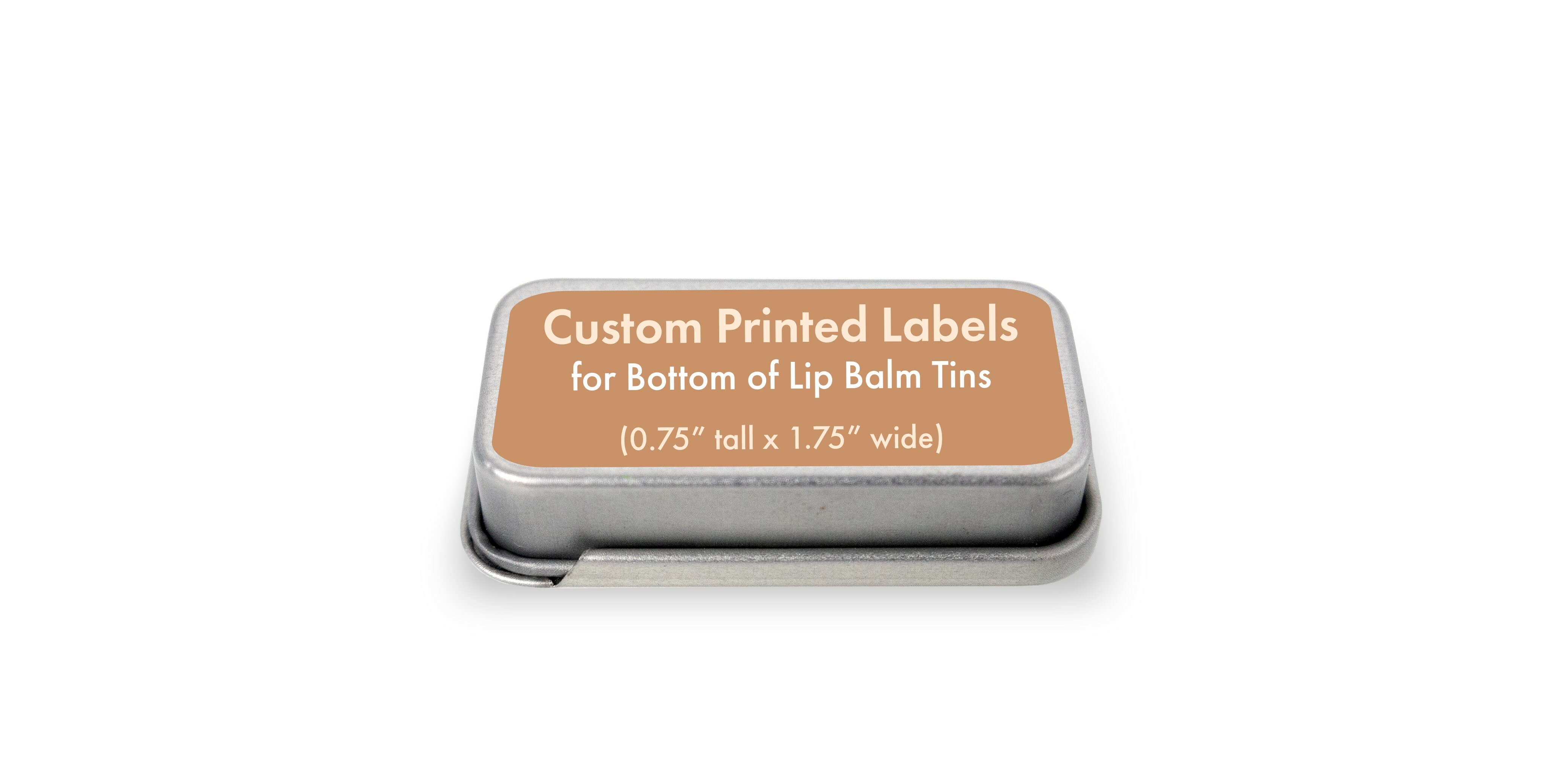 Custom Labels for Rectangle Lip Balm Tins (Bottom)