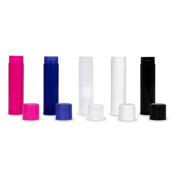Empty Lip Balm Tubes (Available in Black, White, Clear, Pink or Purple)