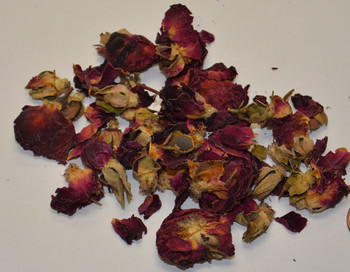 dried rose petals