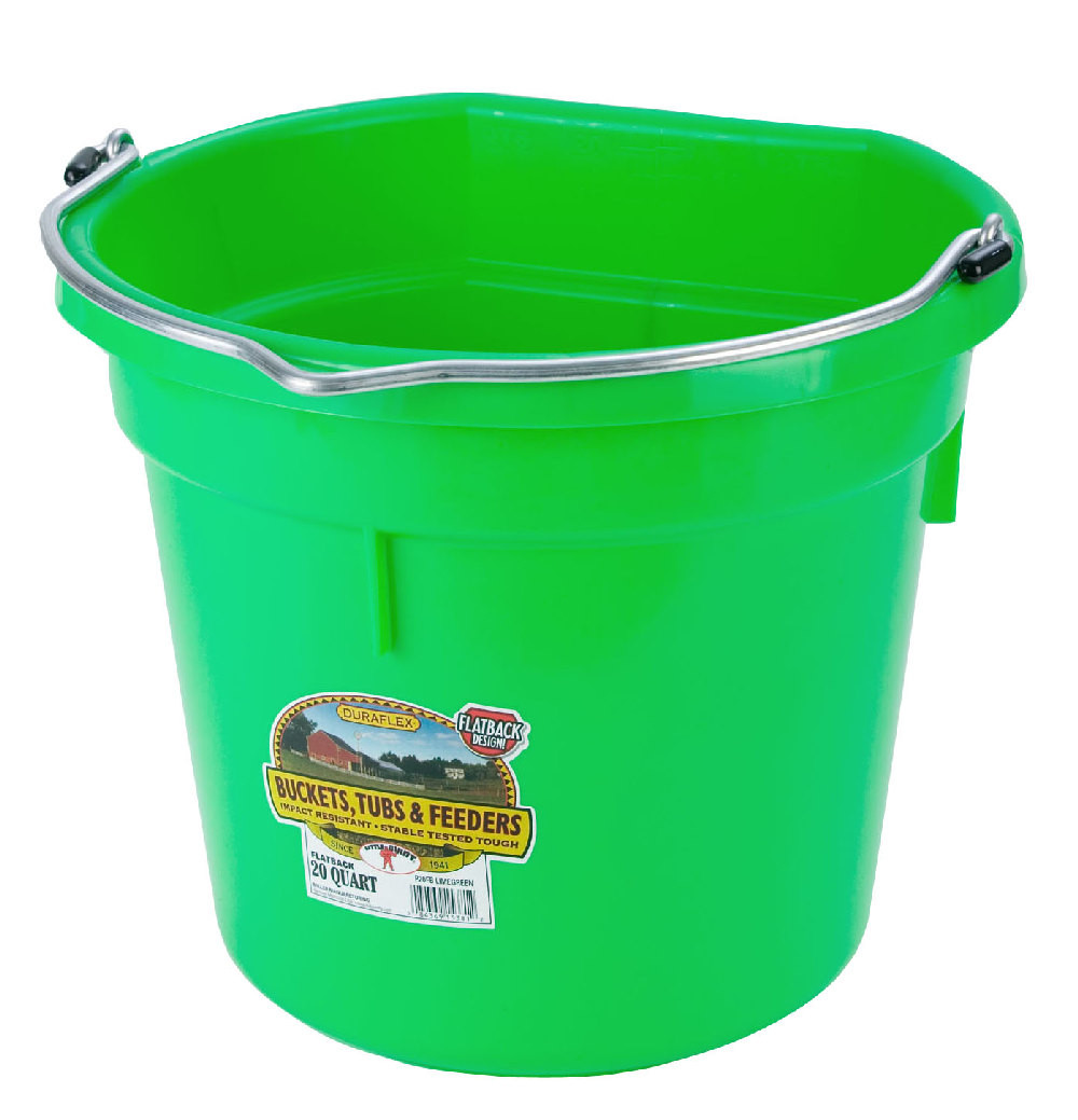 Little Giant 20 Quart Flat Back Bucket Horse Barn Buckets