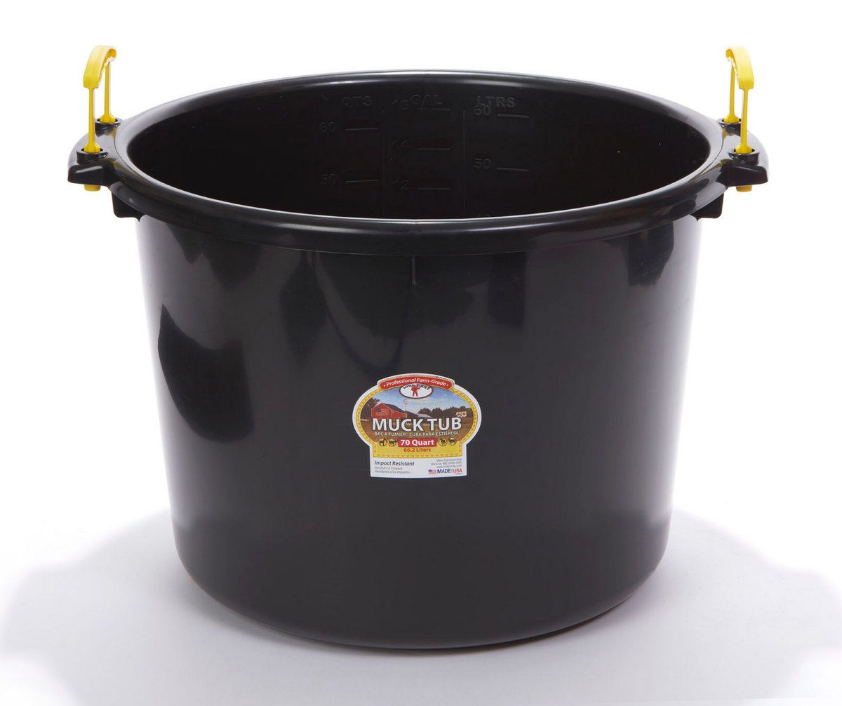 Little Giant 70 Quart Muck Tub- Horse Barn Supplies