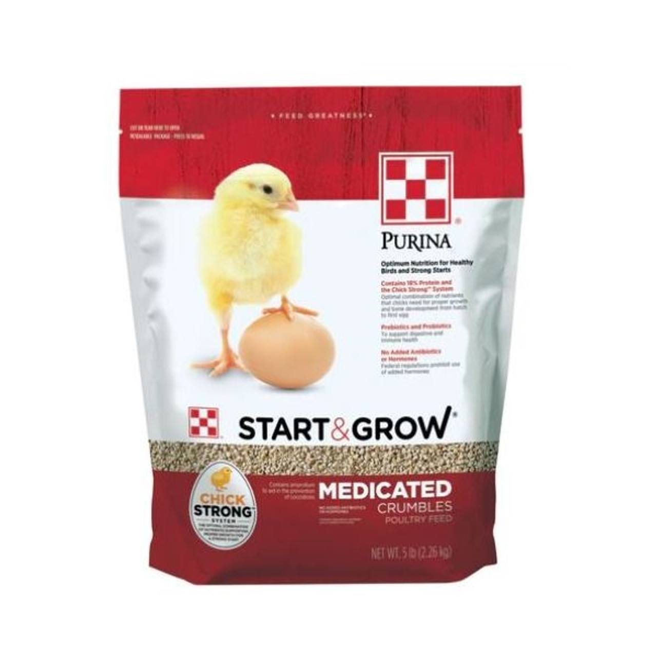 Purina Start & Grow Medicated Chick Food Poultry Feed