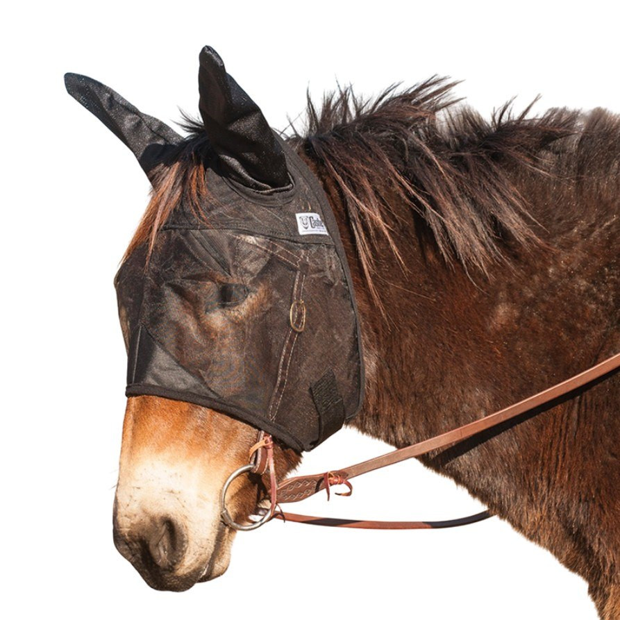Cashel Quiet Ride Fly Mask For Warmblood Horses – With Ears & Nose Cover, Trail Riding, USA Made
