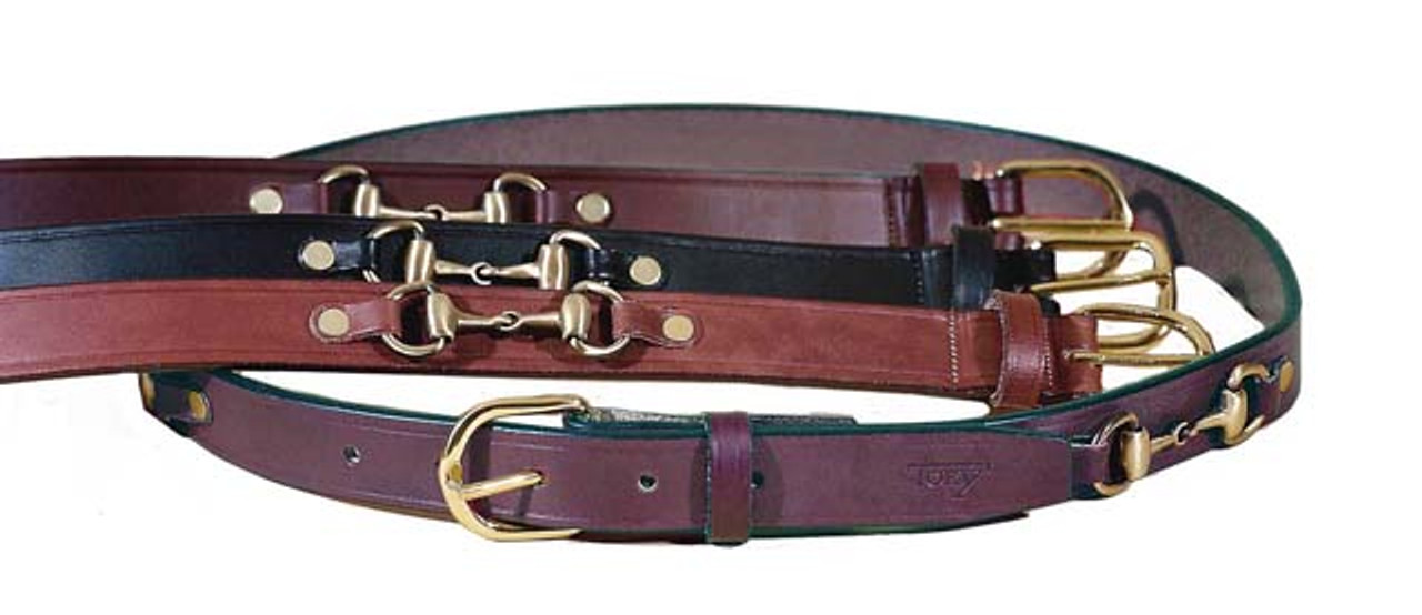 Tory English Snaffle Bit Belt - Ladies Show Apparel