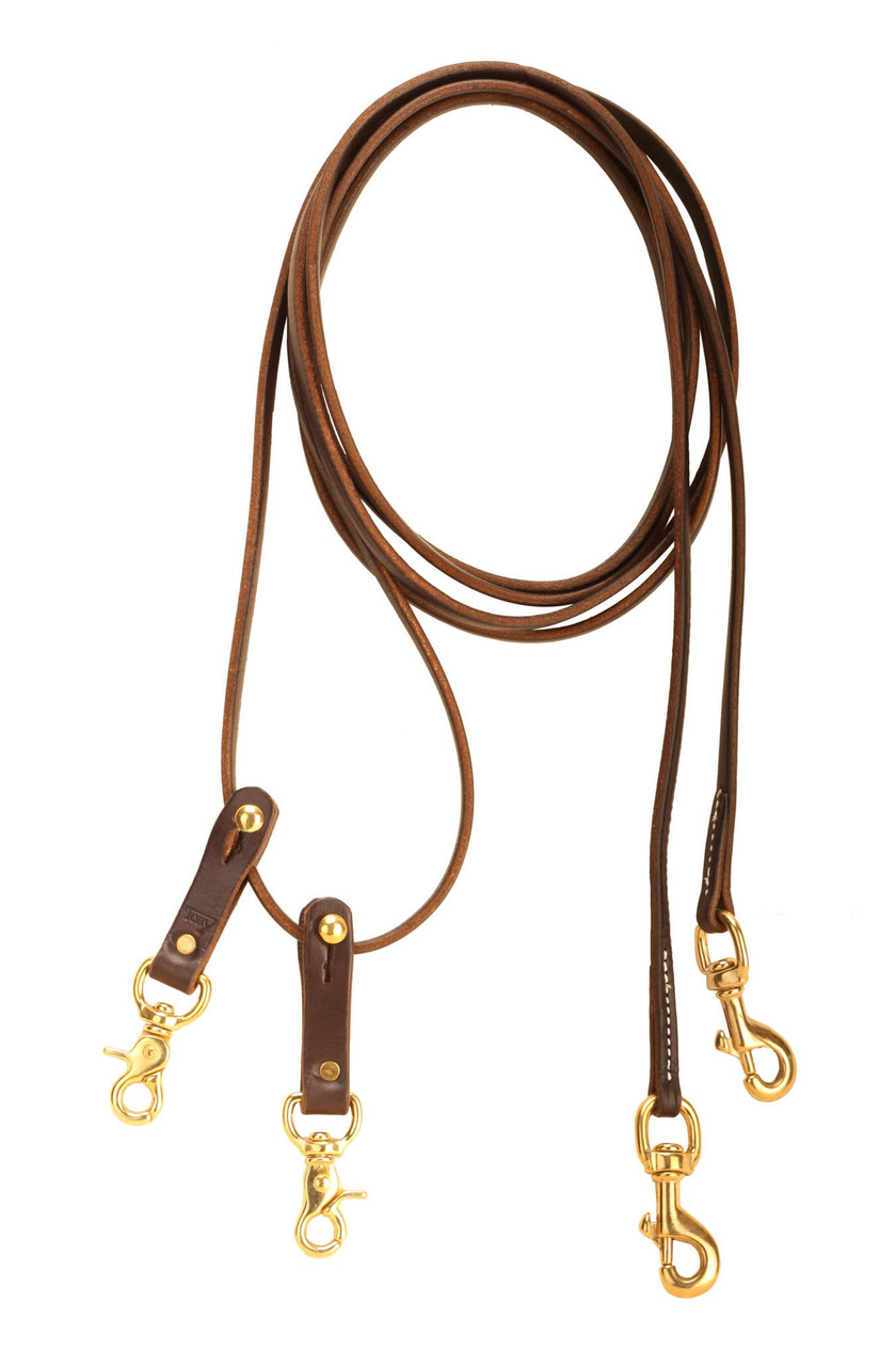 Tory Leather Pulley Draw Reins Horse Training Reins