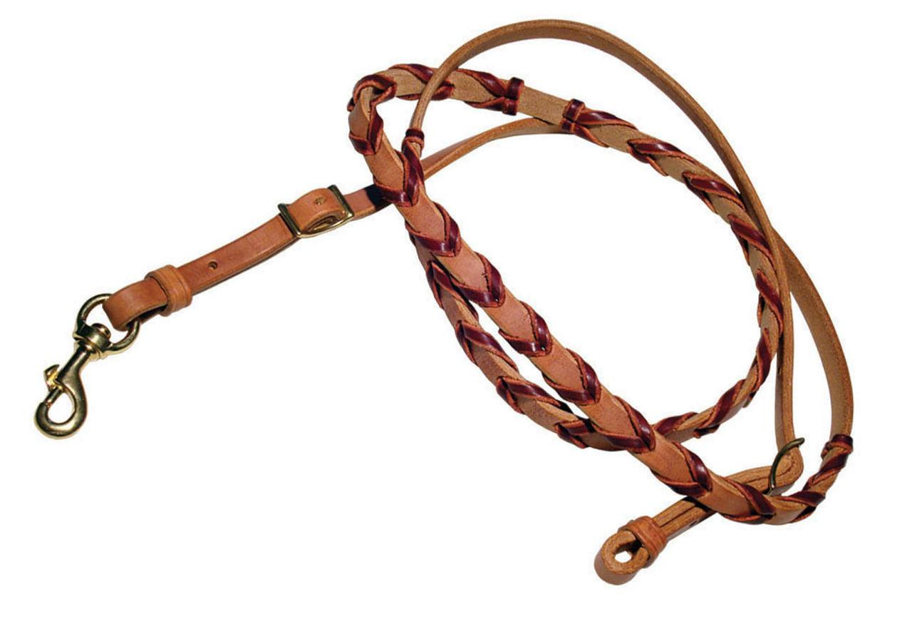 Berlin Leather Latigo Laced Barrel Rein