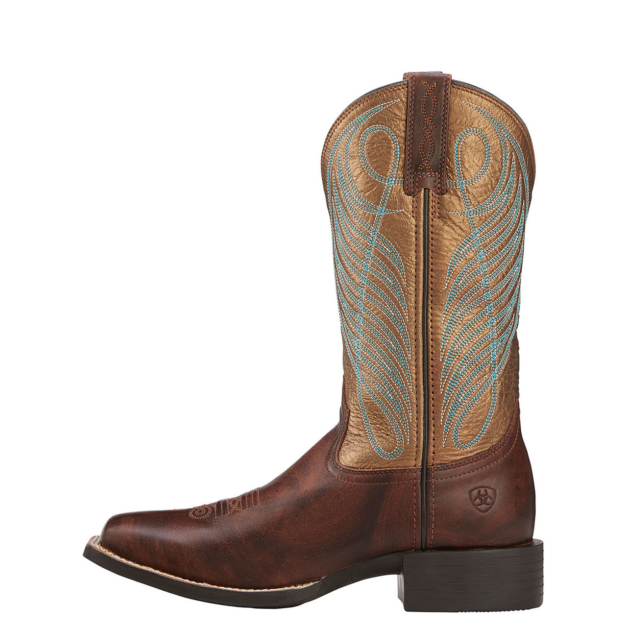 Ariat Round Up Wide Square Toe Boot- Western Boots