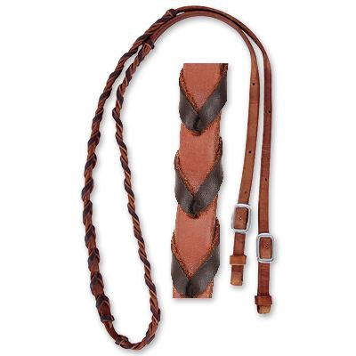 Martin Saddlery Latigo Laced Barrel Reins - Thumbnail 3