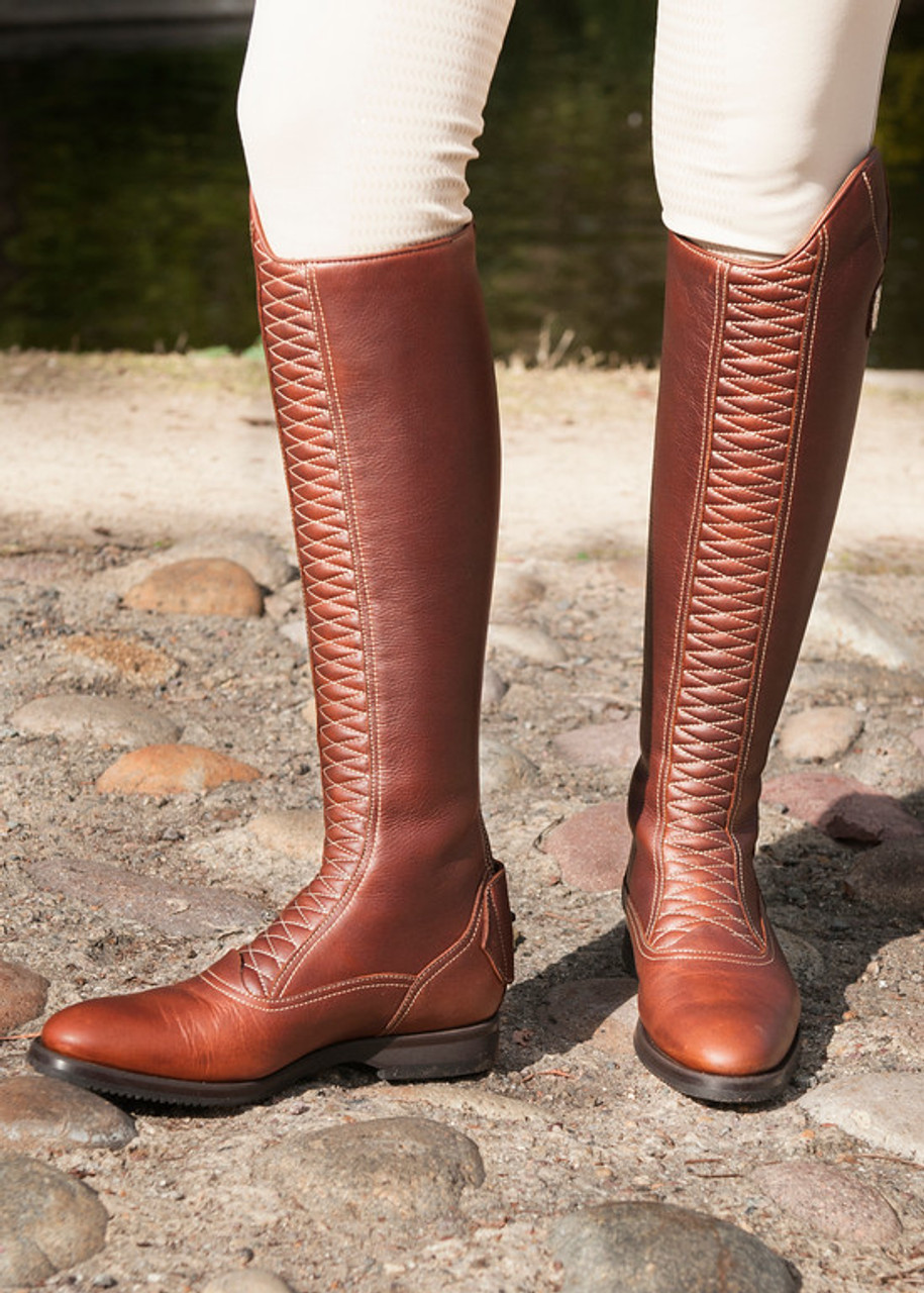 Tall brown clearance riding boots