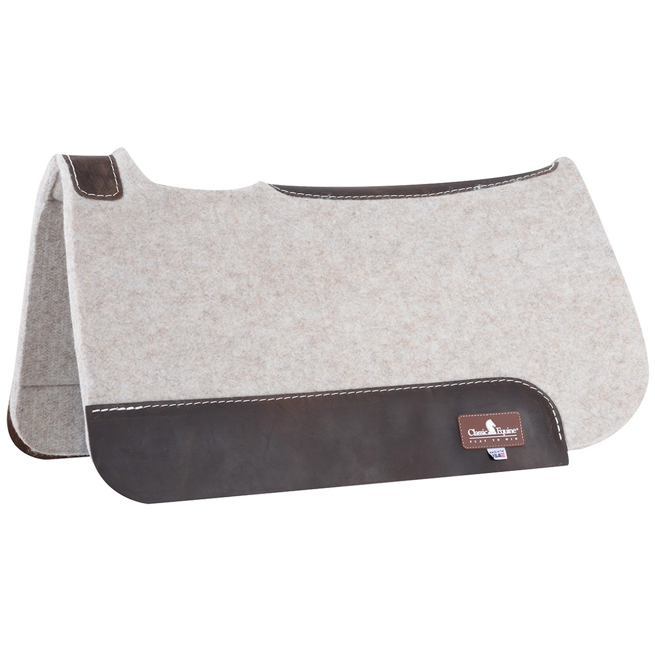 3/4 Tan Felt Saddle Pad