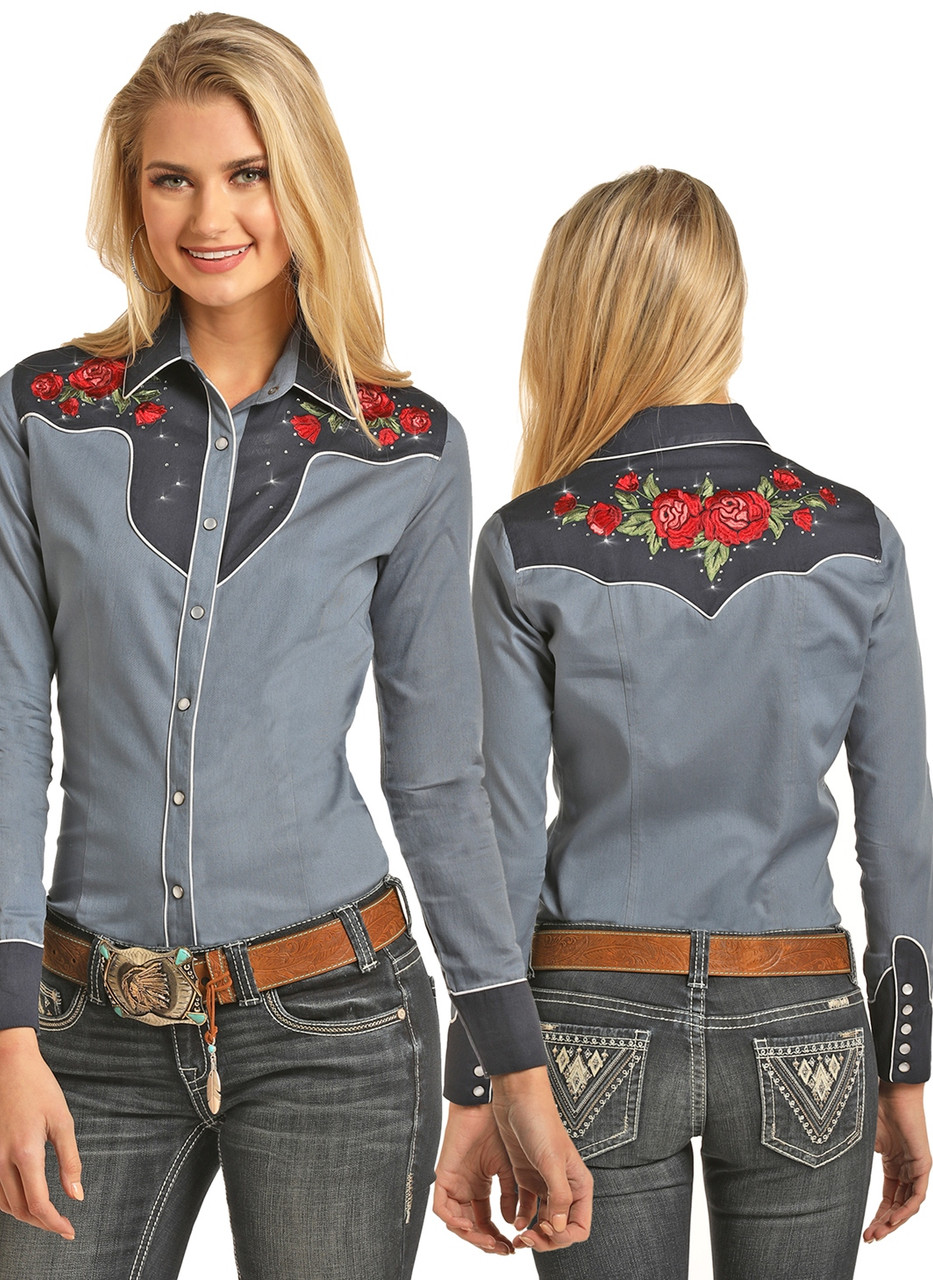 embroidered cowgirl shirts