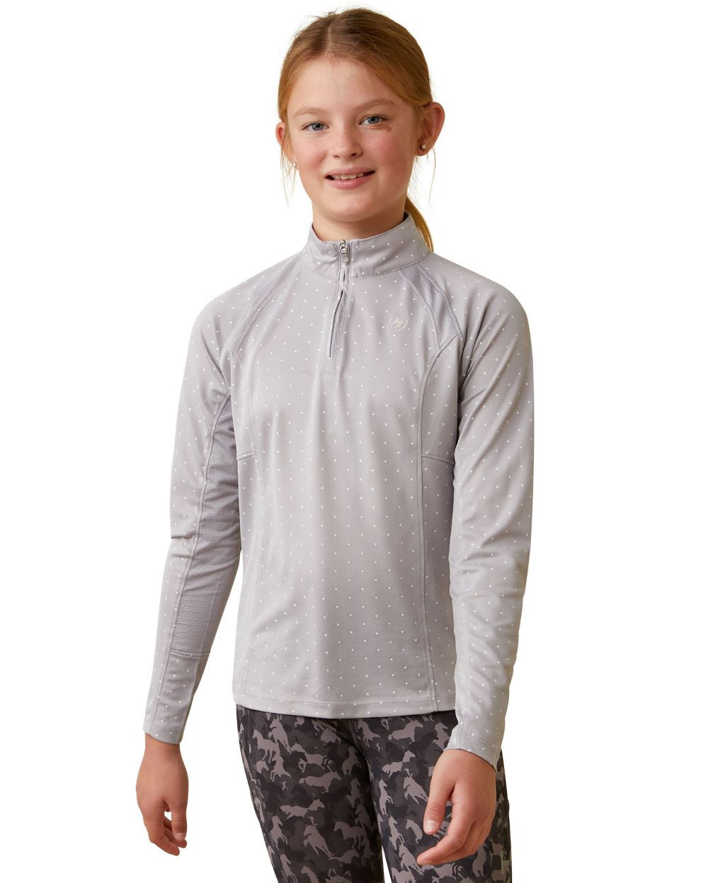 Couche De Base Zippée Ariat Sunstopper 2.0 1/4 - Taille Medium Blanc - Neuve Avec étiquettes