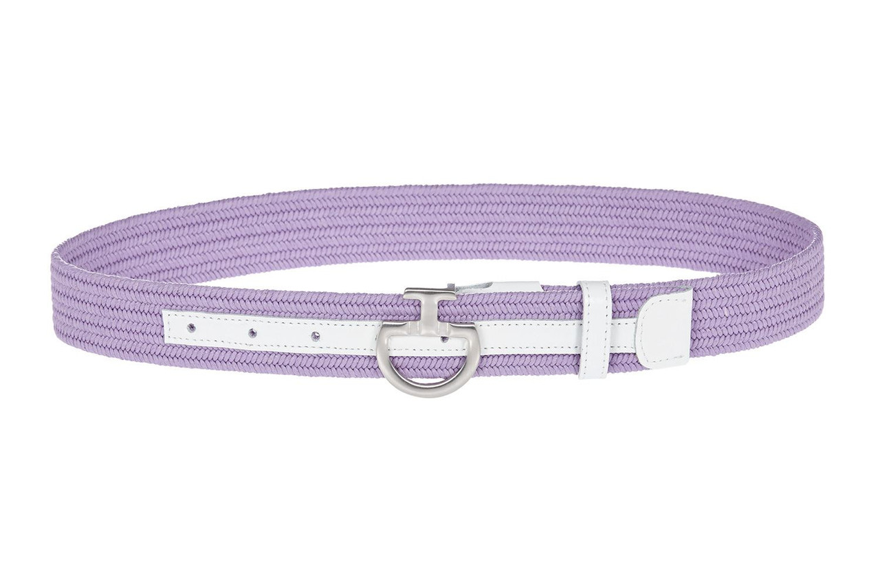 Cavalleria Toscana Elastic CT Clasp Belt Leather Trim- Belts