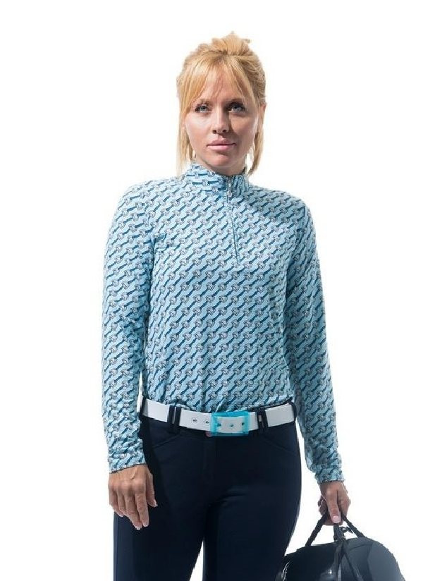 SanSoleil SolTek Ice Print Tops- UV 