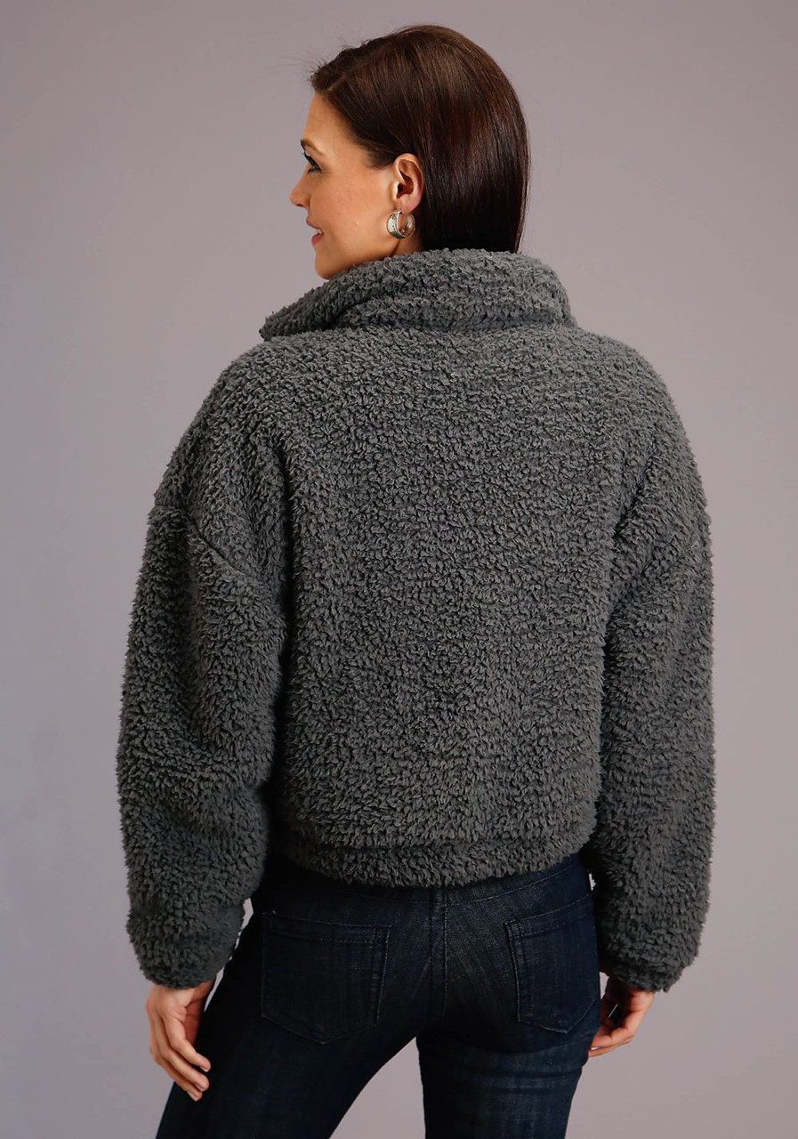 teddy bear jacket grey