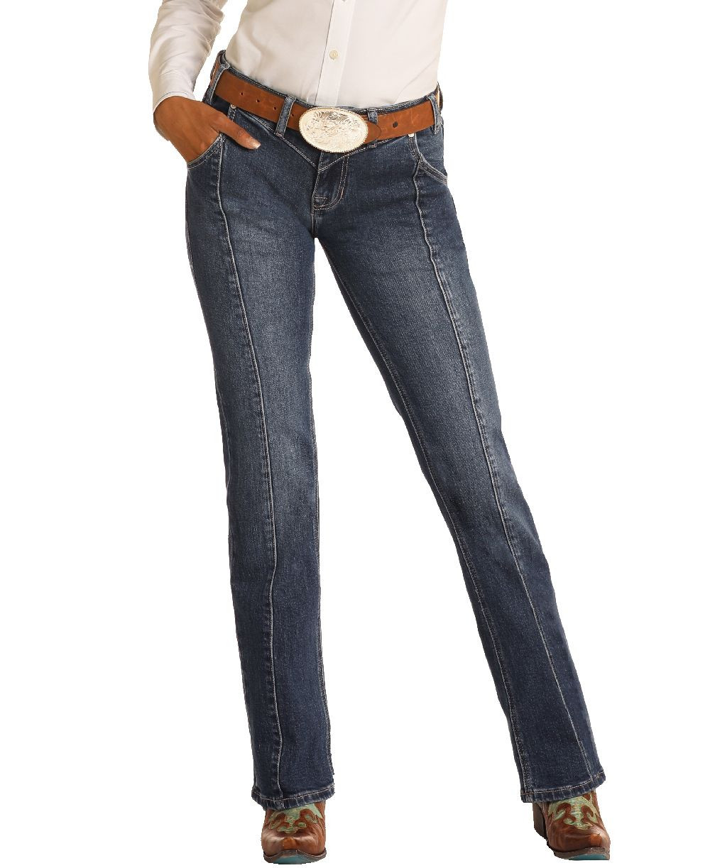 R\u0026R Denim Front Seam Bootcut Jean 