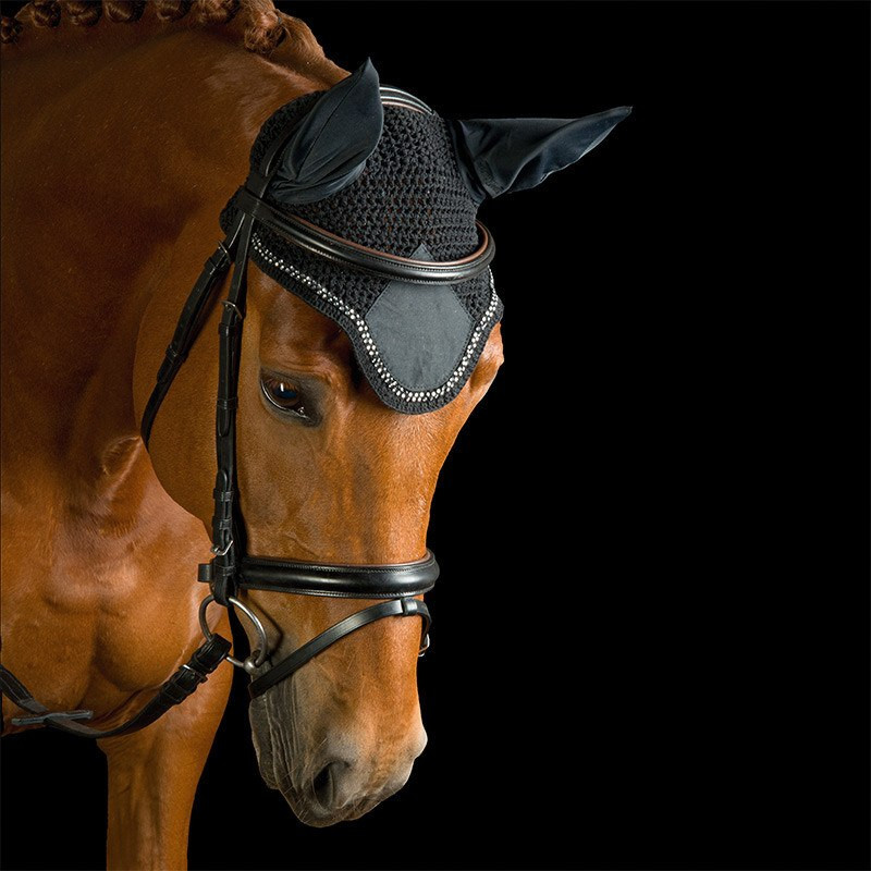 Kavalkade Crystal Fly Bonnet- Horse Ear Nets