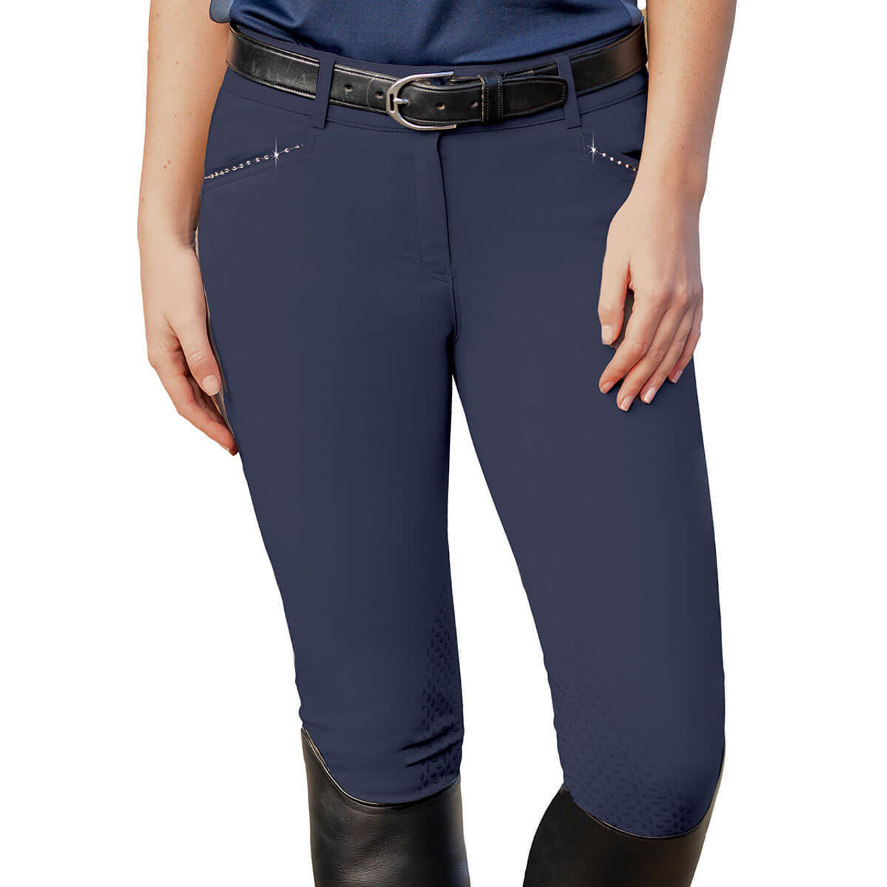 バブアーBLISSTEX TWEEDS DESPATCH RIDERS 40 Ovation Elegance Sparkle Knee Patch Breech- Riding Breeches