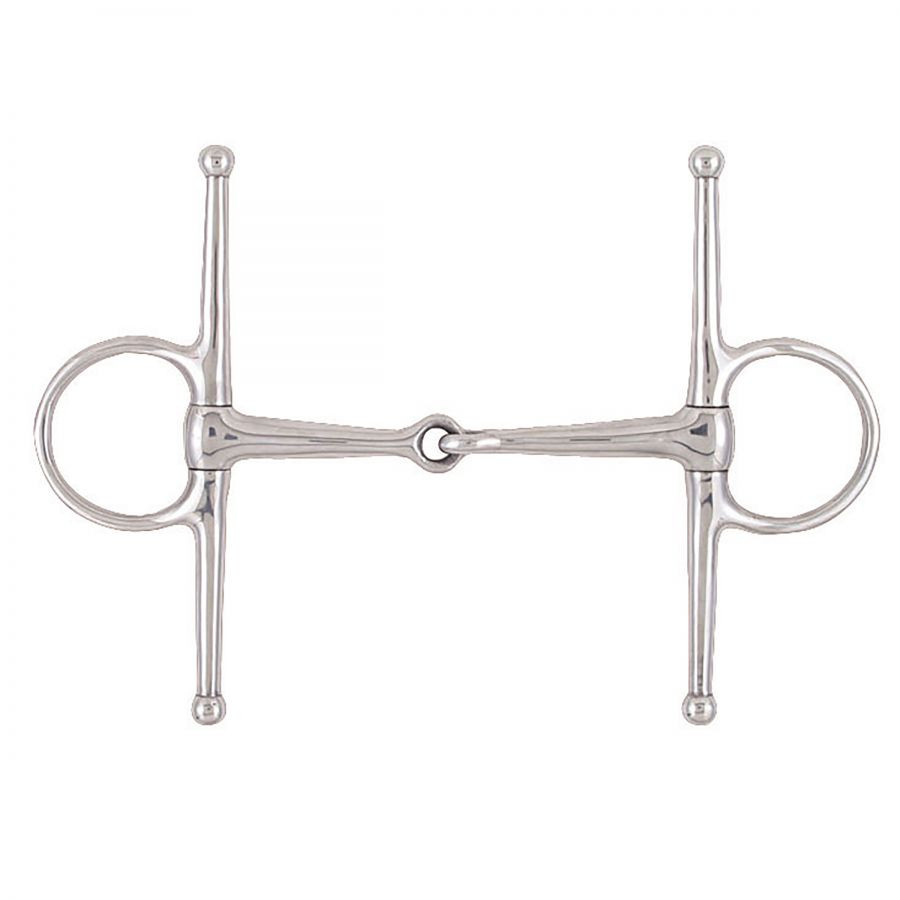 Jointed Full Cheek Eggbutt Snaffle Bit - Thumbnail 2